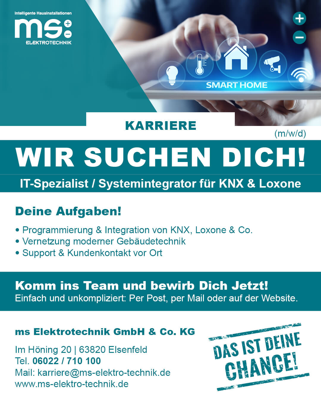 IT-Spezialist  Systemintegrator für KNX und Loxone (m/w/d)