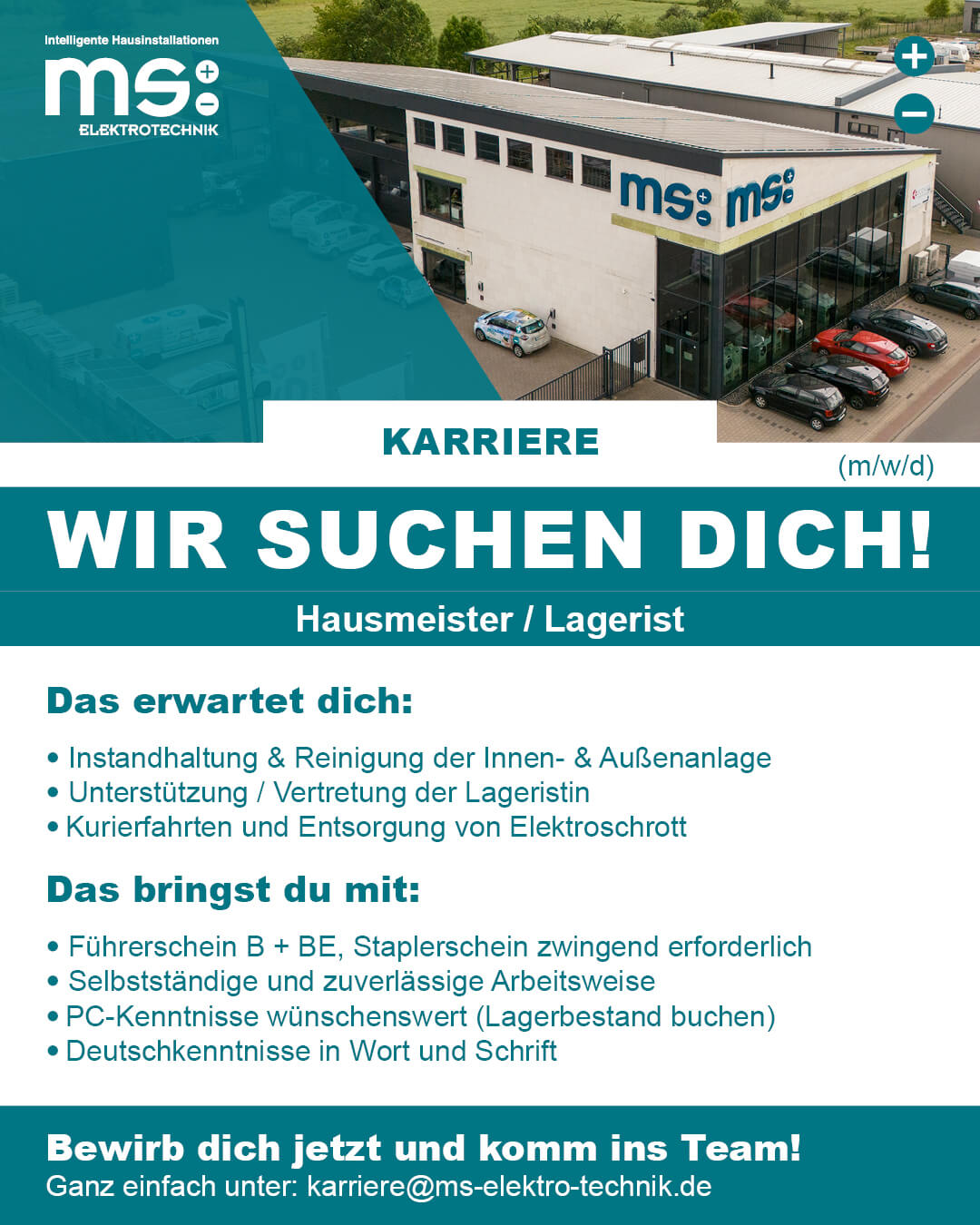 Hausmeister / Lagerist (m/w/d)