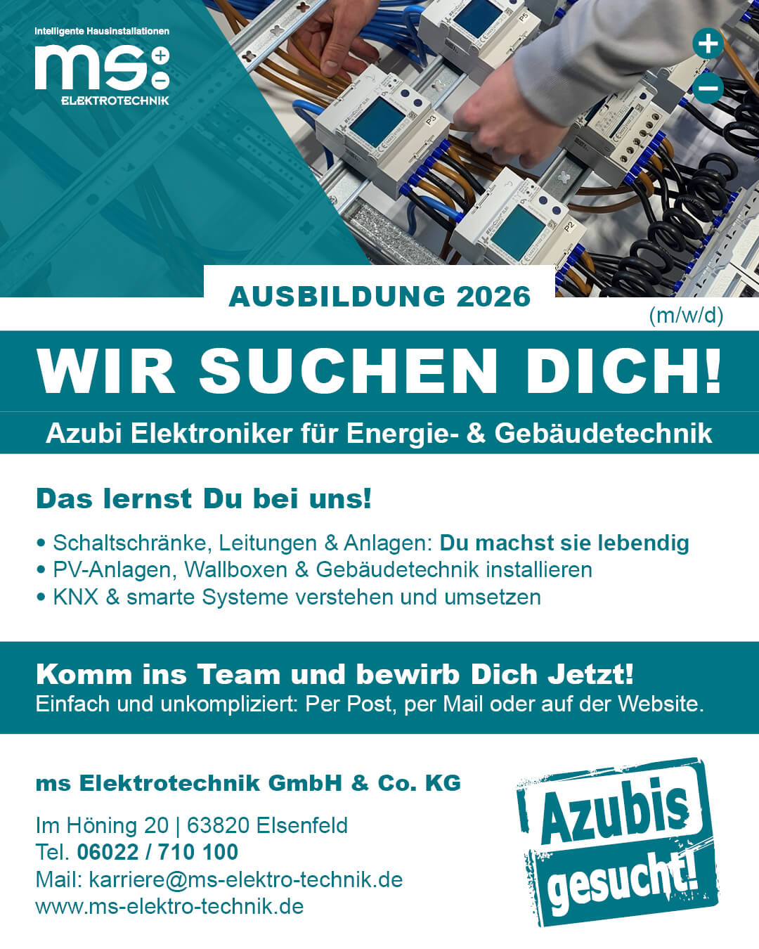 Azubi Elektroniker für Energie- & Gebäudetechnik (m/w/d)